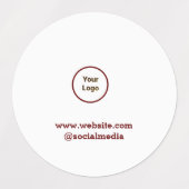 Einfaches und elegantes Logo Etiketten (Design 1)