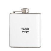 Einfaches und elegantes Logo Flachmann (Vorderseite)