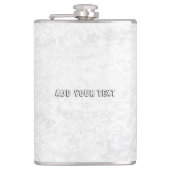 Einfaches und elegantes Logo Flachmann (Vorderseite)