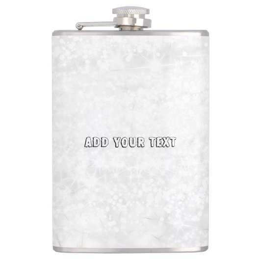 Einfaches und elegantes Logo Flachmann (Vorderseite)