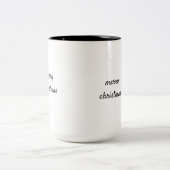 Einfaches und elegantes Logo für die Firma C Zweifarbige Tasse (Mittel)