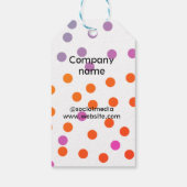 Einfaches und elegantes Logo für die Firma Geschenkanhänger (Rückseite)