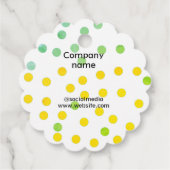 Einfaches und elegantes Logo für die Firma Geschenkanhänger (Rückseite)