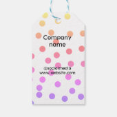 Einfaches und elegantes Logo für die Firma Geschenkanhänger (Rückseite)