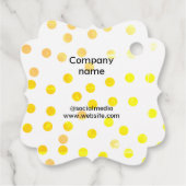 Einfaches und elegantes Logo für die Firma Geschenkanhänger (Rückseite)