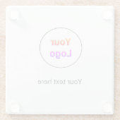 Einfaches und elegantes Logo für die Firma   Glasuntersetzer (Rückseite)