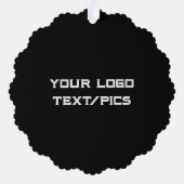 Einfaches und elegantes Logo für die Firma Ornament Karte (Rückseite)