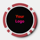 Einfaches und elegantes Logo für die Firma Pokerchips (Rückseite)