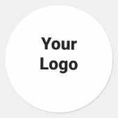 Einfaches und elegantes Logo für die Firma Runder Aufkleber (Vorderseite)