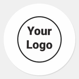 Einfaches und elegantes Logo für die Firma Runder Aufkleber