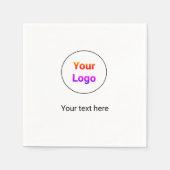 Einfaches und elegantes Logo für die Firma Serviette (Vorderseite)