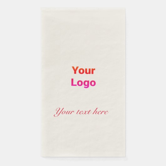 Einfaches und elegantes Logo für die Firma Serviette (Vorderseite)