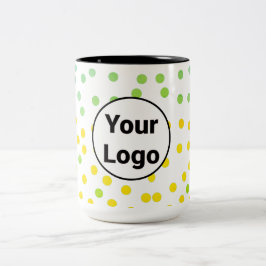 Einfaches und elegantes Logo für die Firma Zweifarbige Tasse