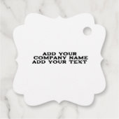 Einfaches und elegantes Logo Geschenkanhänger (Rückseite)