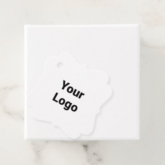 Einfaches und elegantes Logo Geschenkanhänger (Beispiel)