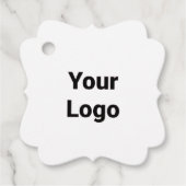 Einfaches und elegantes Logo Geschenkanhänger (Vorderseite)