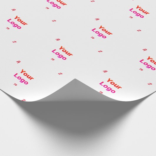 Einfaches und elegantes Logo Geschenkpapier (Ecke)