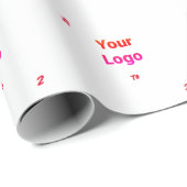 Einfaches und elegantes Logo Geschenkpapier (Rolleneckpunkt)