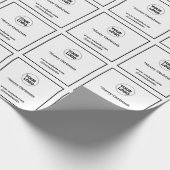 Einfaches und elegantes Logo Geschenkpapier (Ecke)