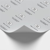 Einfaches und elegantes Logo Geschenkpapier (Ecke)