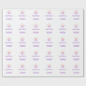 Einfaches und elegantes Logo Geschenkpapier (Flach)