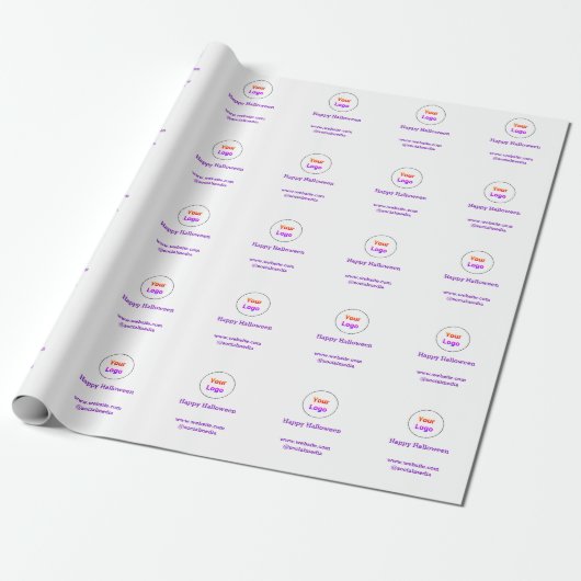 Einfaches und elegantes Logo Geschenkpapier (Ungerollt)