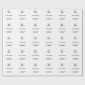 Einfaches und elegantes Logo Geschenkpapier (Flach)