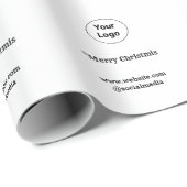 Einfaches und elegantes Logo Geschenkpapier (Rolleneckpunkt)