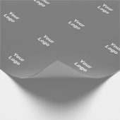 Einfaches und elegantes Logo Geschenkpapier (Ecke)