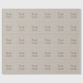 Einfaches und elegantes Logo hier Geschenkpapier (Flach)