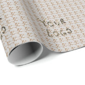 Einfaches und elegantes Logo hier Geschenkpapier (Rolleneckpunkt)