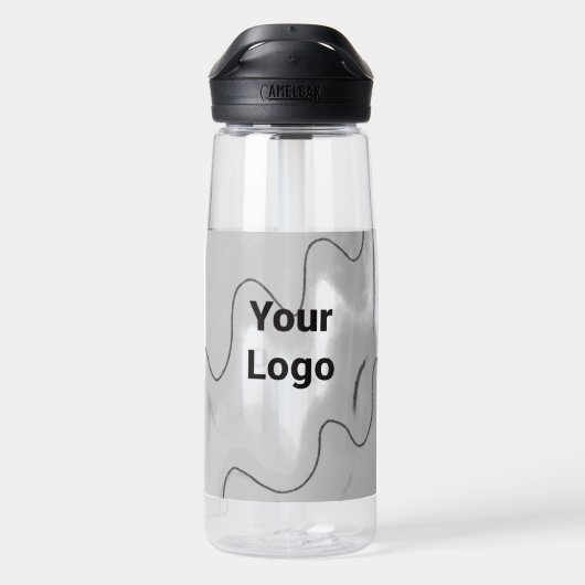 Einfaches und elegantes Logo hier Trinkflasche (Rückseite)