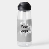 Einfaches und elegantes Logo hier Trinkflasche (Rückseite)