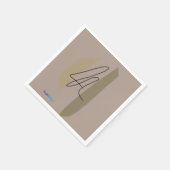 Einfaches und elegantes Logo Serviette (Ecke)
