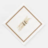 Einfaches und elegantes Logo Serviette (Ecke)