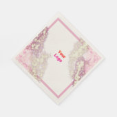 Einfaches und elegantes Logo Serviette (Ecke)