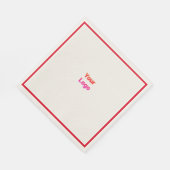 Einfaches und elegantes Logo Serviette (Ecke)