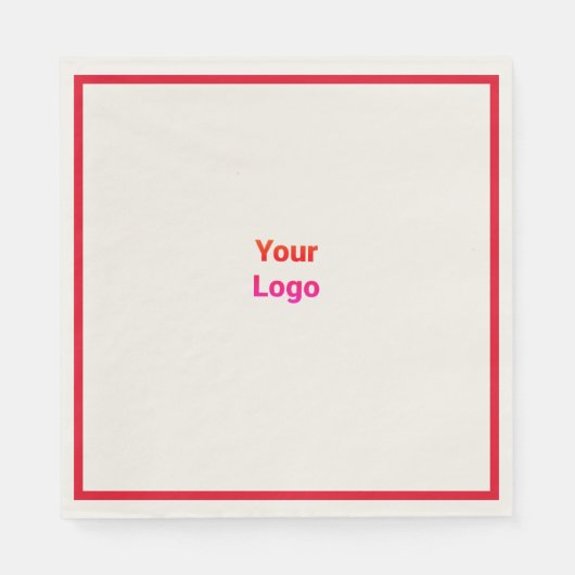 Einfaches und elegantes Logo Serviette (Vorderseite)