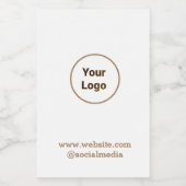Einfaches und elegantes Logo Weinetikett (Einzelnes Label)