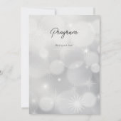 Einfaches und elegantes Silvesterfest-Party Einladung (Rückseite)