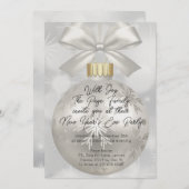 Einfaches und elegantes Silvesterfest-Party Einladung (Vorne/Hinten)