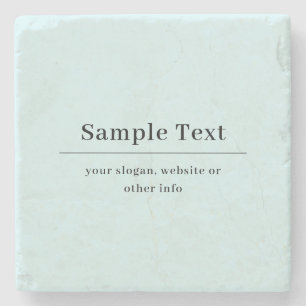 Einfaches und elegantes Texttemplate Hellblau Steinuntersetzer