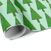 Einfaches und helles Weihnachtsbaumumschlagpapier Geschenkpapier (Rolleneckpunkt)