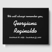 Einfaches und individuelles Beileid Gästebuch (Vorderseite)