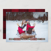 Einfaches und klassisches Land Kariert Weihnachten (Vorne/Hinten)