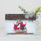 Einfaches und klassisches Land Kariert Weihnachten (Stehend Vorderseite)