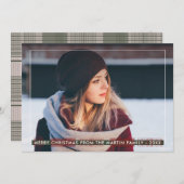 Einfaches und klassisches Land Kariert Weihnachten (Vorne/Hinten)