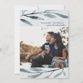 Einfaches und modernes botanisches Foto Feiertagskarte (Vorderseite)