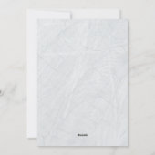 Einfaches und modernes botanisches Foto Feiertagskarte (Rückseite)