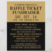 Einfaches und modernes Raffle Ticket Fundraiser Ev Flyer (Vorne)